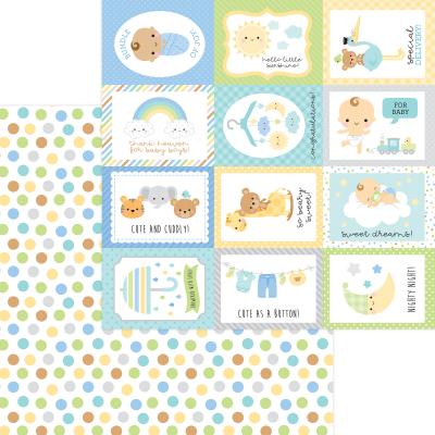 Doodlebug Baby Boy Designpapier - Play Time